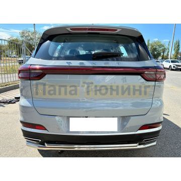Защита заднего бампера двойная Папа Тюнинг d60/42 для Tenet T4L 2026-