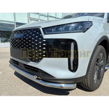 Защита переднего бампера двойная Папа Тюнинг d60/42 для Tenet T4L 2026-