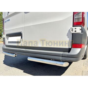 Защита заднего бампера Папа Тюнинг d60 для Volkswagen Crafter 2017-