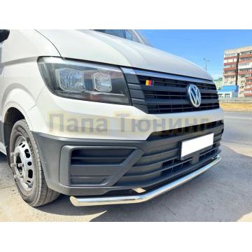 Защита переднего бампера Папа Тюнинг d60 для Volkswagen Crafter 2017-