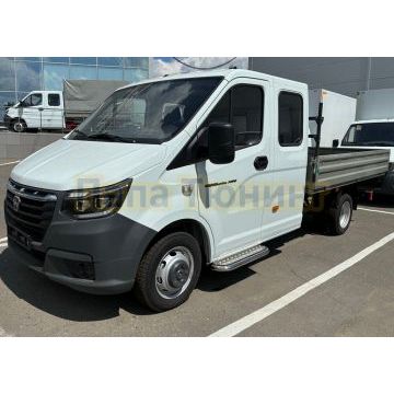 Пороги с накладным листом Папа Тюнинг d53 для ГАЗель NN Фермер 2025-