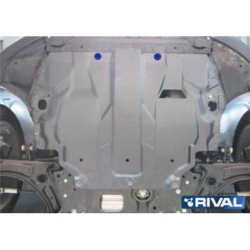 Защита картера + КПП Rival алюминий 4 мм для Volkswagen Golf, V - все 2004-2013