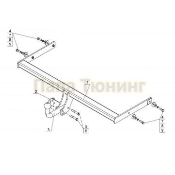 Фаркоп Avtos для Skoda Octavia A7 2013- Фаркоп Avtos для Skoda Octavia A7 2013-
