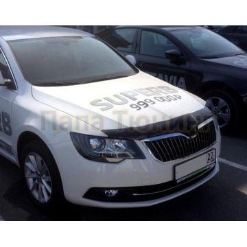Дефлектор капота SIM для Skoda Superb 2015- Дефлектор капота SIM для Skoda Superb 2015-