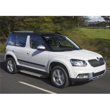 Пороги алюминиевые Rival Start для Skoda Yeti 2009-