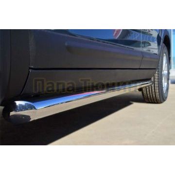 Пороги труба d57 вариант 1 РусСталь для Skoda Yeti 2009-2013 Пороги труба d57 вариант 1 РусСталь для Skoda Yeti 2009-2013