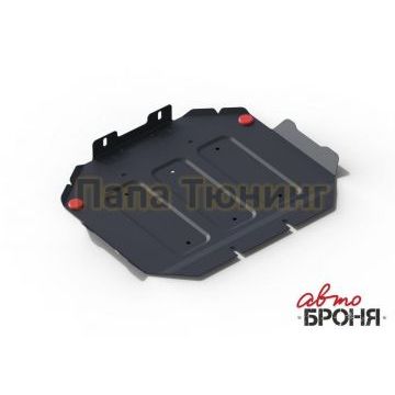 Защита картера сталь 2 мм АвтоБРОНЯ для Ssang Yong Actyon Sport, V - 2.0d 2012-/Ssang Yong Actyon, V - 2.0d; 2.3 2007-2011/Ssang Yong Nomad, V - 2.3 2013-