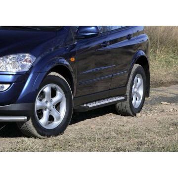 Пороги алюминиевые Rival BMW-Style для SsangYong Kyron 2007-2015