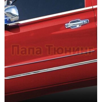 Молдинги на стекла дверей 4 части Omsa_Line для SsangYong Rodius 2004-2015 Молдинги на стекла дверей 4 части Omsa_Line для SsangYong Rodius 2004-2015