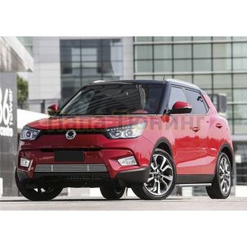 Накладка решетки радиатора нижняя 10 мм Rival для SsangYong Tivoli 2015-