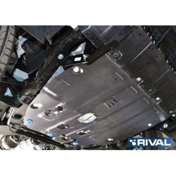 Защита картера и КПП Rival для 1,6 алюминий 4 мм для SsangYong Tivoli 2015-