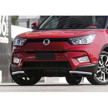 Защита передняя уголки 42 мм Rival для SsangYong Tivoli 2015-