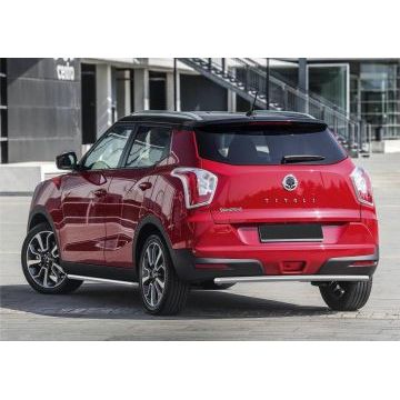 Защита штатных порогов 42 мм Rival для SsangYong Tivoli 2015-