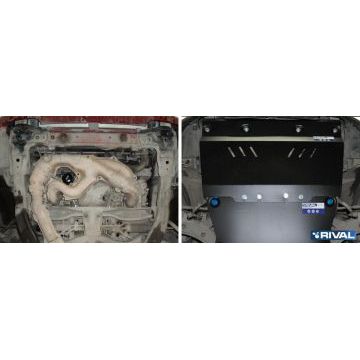 Защита картера Rival для 2,0 сталь 2 мм для Subaru Forester 2003-2008