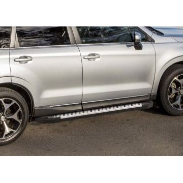 Пороги алюминиевые Rival BMW-Style для Subaru Forester 2013-2018