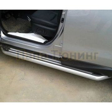 Пороги алюминиевые OEM Style для Subaru Forester SJ 2013-2016