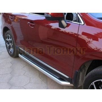 Пороги алюминиевые OEM Style для Subaru Forester SJ 2013-2016