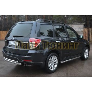 Пороги труба d57 1 вариант РусСталь для Subaru Forester SH 2008-2013