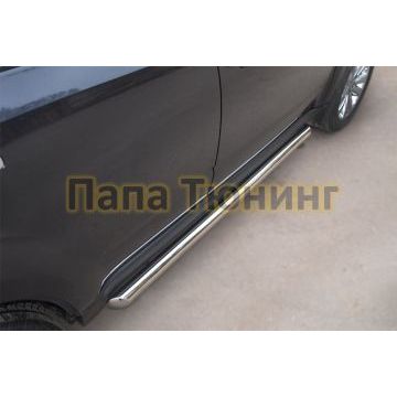 Пороги труба d57 1 вариант РусСталь для Subaru Forester SH 2008-2013