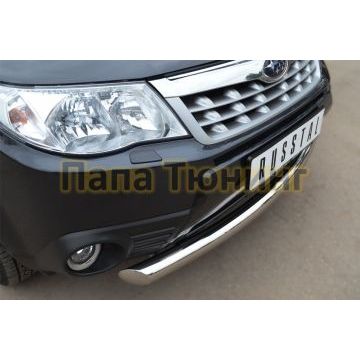 Защита переднего бампера d76 РусСталь для Subaru Forester SH 2008-2013