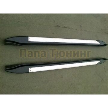 Пороги алюминиевые OEM Tuning для Subaru Forester SH 2008-2013