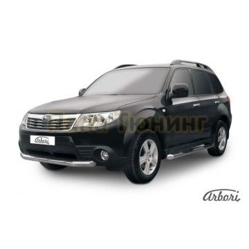 Защита переднего бампера 76 мм Slitkoff для Subaru Forester 2008-2013 Защита переднего бампера 76 мм Slitkoff для Subaru Forester 2008-2013