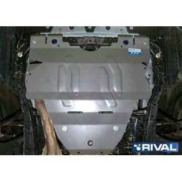 Защита картера Rival увеличенная для 2,0 и 2,5 алюминий 4 мм для Subaru Legacy/Outback 2009-2015