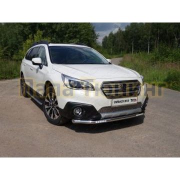 Защита переднего бампера с ДХО 60 мм ТСС для Subaru Outback 2015-2021 Защита переднего бампера с ДХО 60 мм ТСС для Subaru Outback 2015-2021