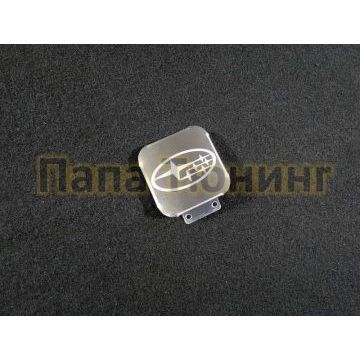 Заглушка на фаркоп с логотипом Subaru из нержавеющей стали ТСС для Subaru Любые