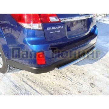 Защита заднего бампера центральная 50 мм ТСС для Subaru Outback 2009-2012 Защита заднего бампера центральная 50 мм ТСС для Subaru Outback 2009-2012