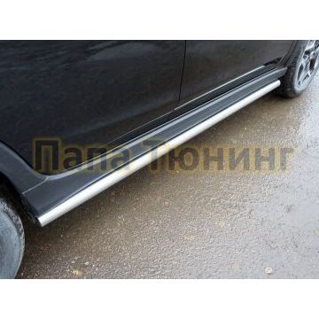 Пороги труба 60 мм ТСС для Subaru XV 2017-