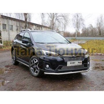 Защита переднего бампера 60 мм ТСС для Subaru XV 2017- Защита переднего бампера 60 мм ТСС для Subaru XV 2017-