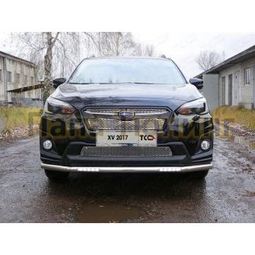 Защита переднего бампера с ДХО 60 мм ТСС для Subaru XV 2017- Защита переднего бампера с ДХО 60 мм ТСС для Subaru XV 2017-
