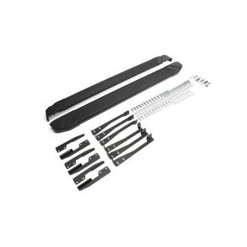 Пороги алюминиевые Rival Black Start для Subaru XV 2011-2017