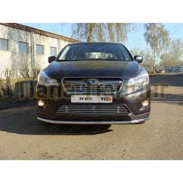 Накладка решётки радиатора верхняя 12 мм ТСС для Subaru XV 2011-2017 Накладка решётки радиатора верхняя 12 мм ТСС для Subaru XV 2011-2017