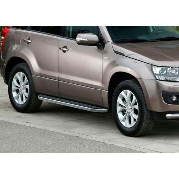 Пороги алюминиевые Rival Premium на 5 дверей для Suzuki Grand Vitara 2005-2015