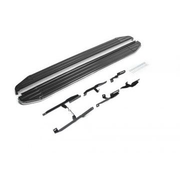 Пороги алюминиевые Rival Premium на 5 дверей для Suzuki Grand Vitara 2005-2015