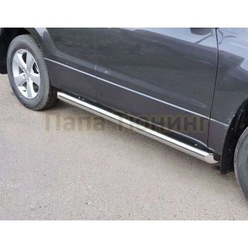 Пороги труба d57 вариант 1 РусСталь для Toyota RAV4 Длинная база 2009-2010