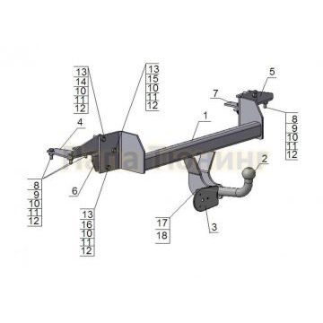 Фаркоп Avtos для Suzuki Liana 2004-2008 Фаркоп Avtos для Suzuki Liana 2004-2008