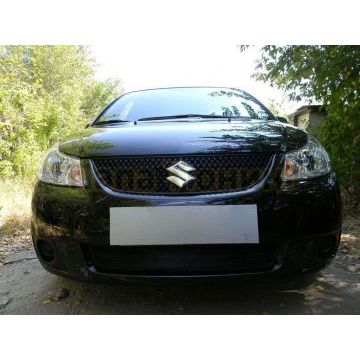 Защита радиатора черная РусСталь для Suzuki SX4 2007-2014