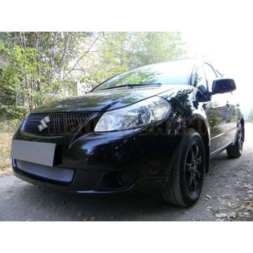 Защита радиатора хром РусСталь для Suzuki SX4 2007-2014