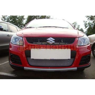 Защита радиатора хром РусСталь для Suzuki SX4 2009-2014