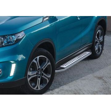 Пороги алюминиевые Rival BMW-Style для Suzuki Vitara 2015-
