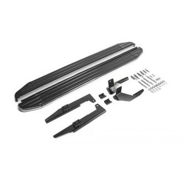 Пороги алюминиевые Rival Premium для Suzuki Vitara 2015-