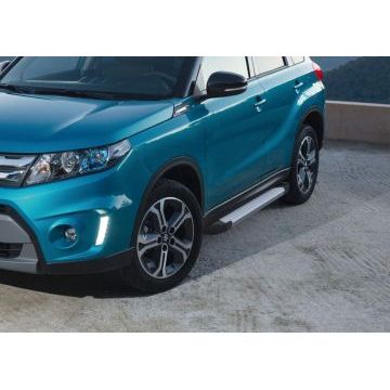 Пороги алюминиевые Rival Start для Suzuki Vitara 2015-2018