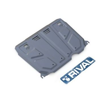 Защита картера + КПП Rival алюминий 4 мм для Toyota Corolla, V - 1.6; 1.8 2007-