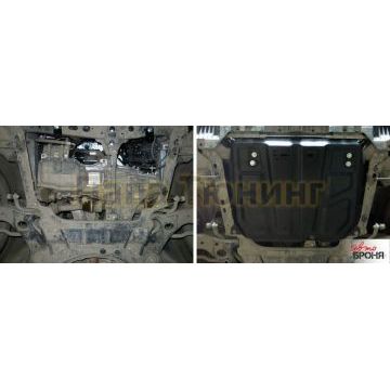 Защита картера + КПП сталь 2 мм АвтоБРОНЯ для Toyota Auris, V - 1.6; 1.8 2007-2013/Toyota Auris, V - 1.6; 1.8 2013-2016/Toyota Corolla, V - 1.6 2016-2019/Toyota Corolla, V - 1.6; 1.8 2007-2013/Toyota Corolla, V - 1.6; 1.8 2013-2016/