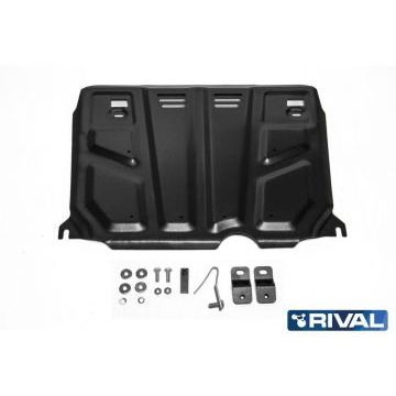 Защита картера + КПП Rival сталь 2 мм для Toyota Auris, V - 1.6; 1.8 2007-2016