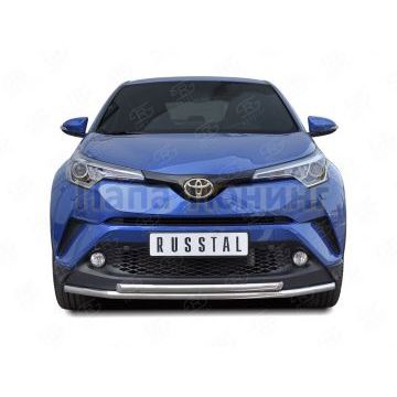 Защита передняя двойная 42-d42 секции-дуга для Toyota C-HR 2018-