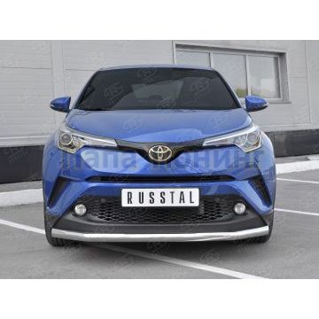 Защита переднего бампера d57 секции для Toyota C-HR 2018-